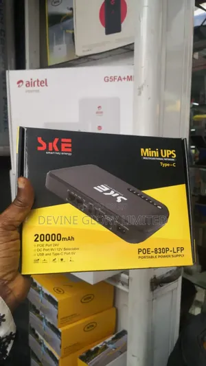 Ske Poe-830p Mini Ups 20000mah Router Power Backup