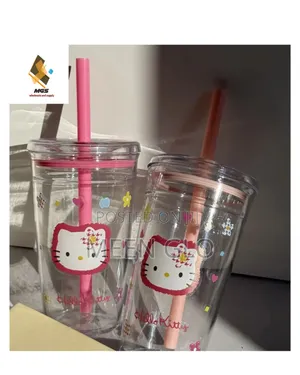 Nice Hello Kitty Acrylic Straw Cup