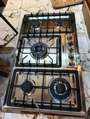 Original Bosch Built-in 5 Burners Stainless Steel Gas Cooker Hob 90cm