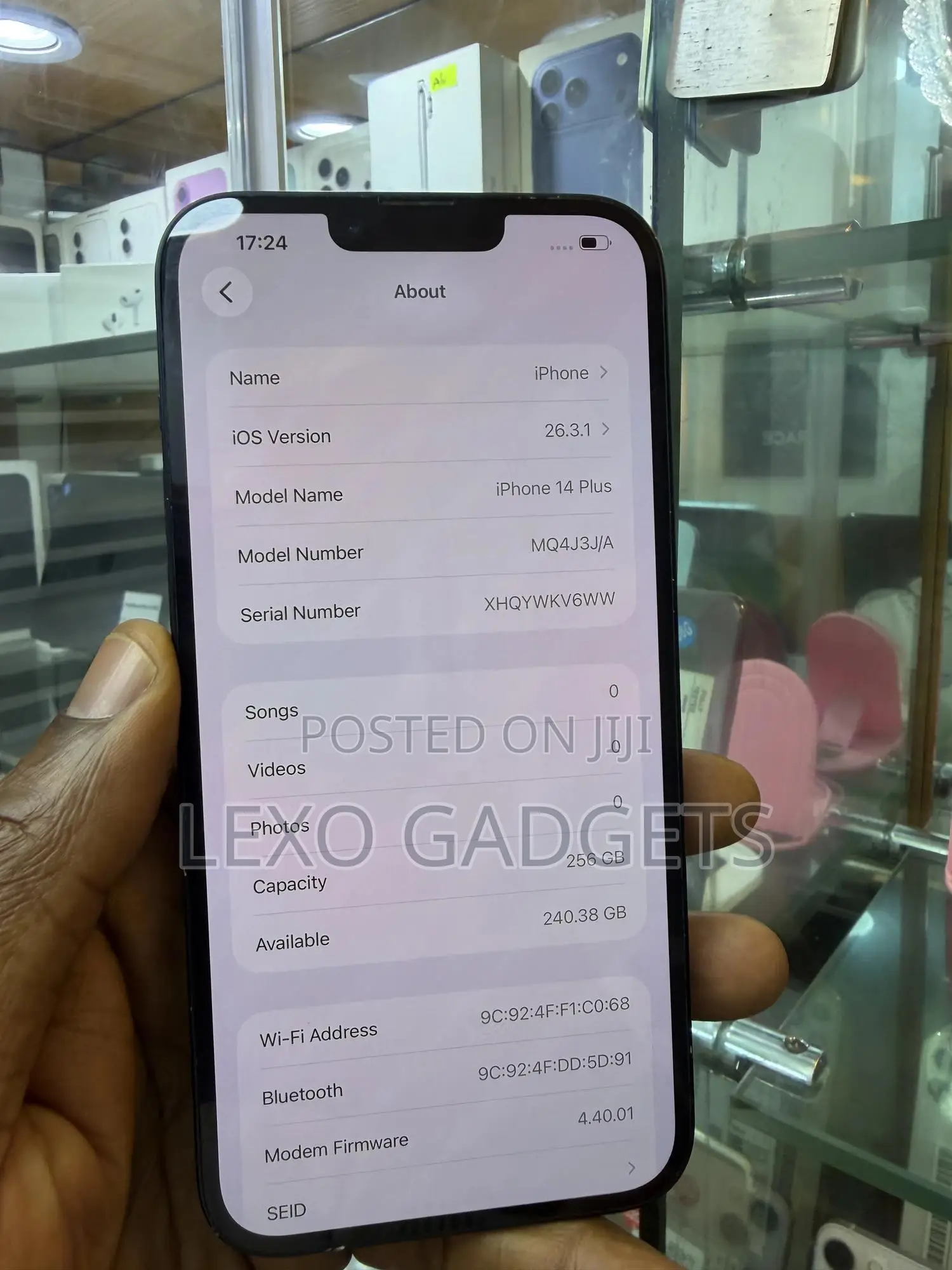 Apple iPhone 14 Plus 256 GB Black