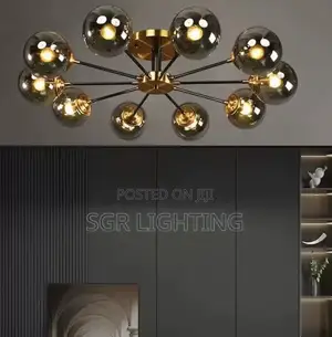 Led Ceiling Lamp Restaurant Bubble Glass Flower Led Pendant Light