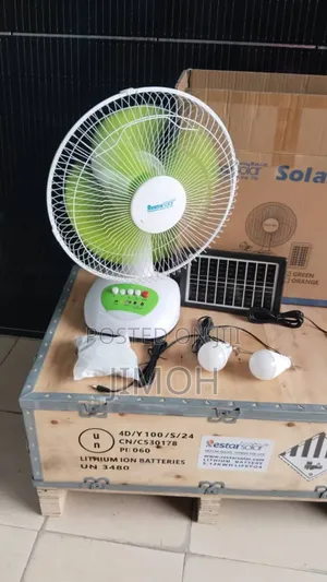 Solar Rechargeable Table Fan