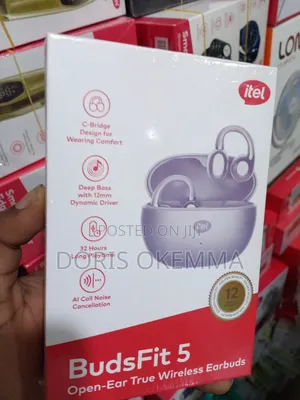 Itel Budsfit 5 Open-Ear True Wireless Earbuds – C-Bridge Design, 32h
