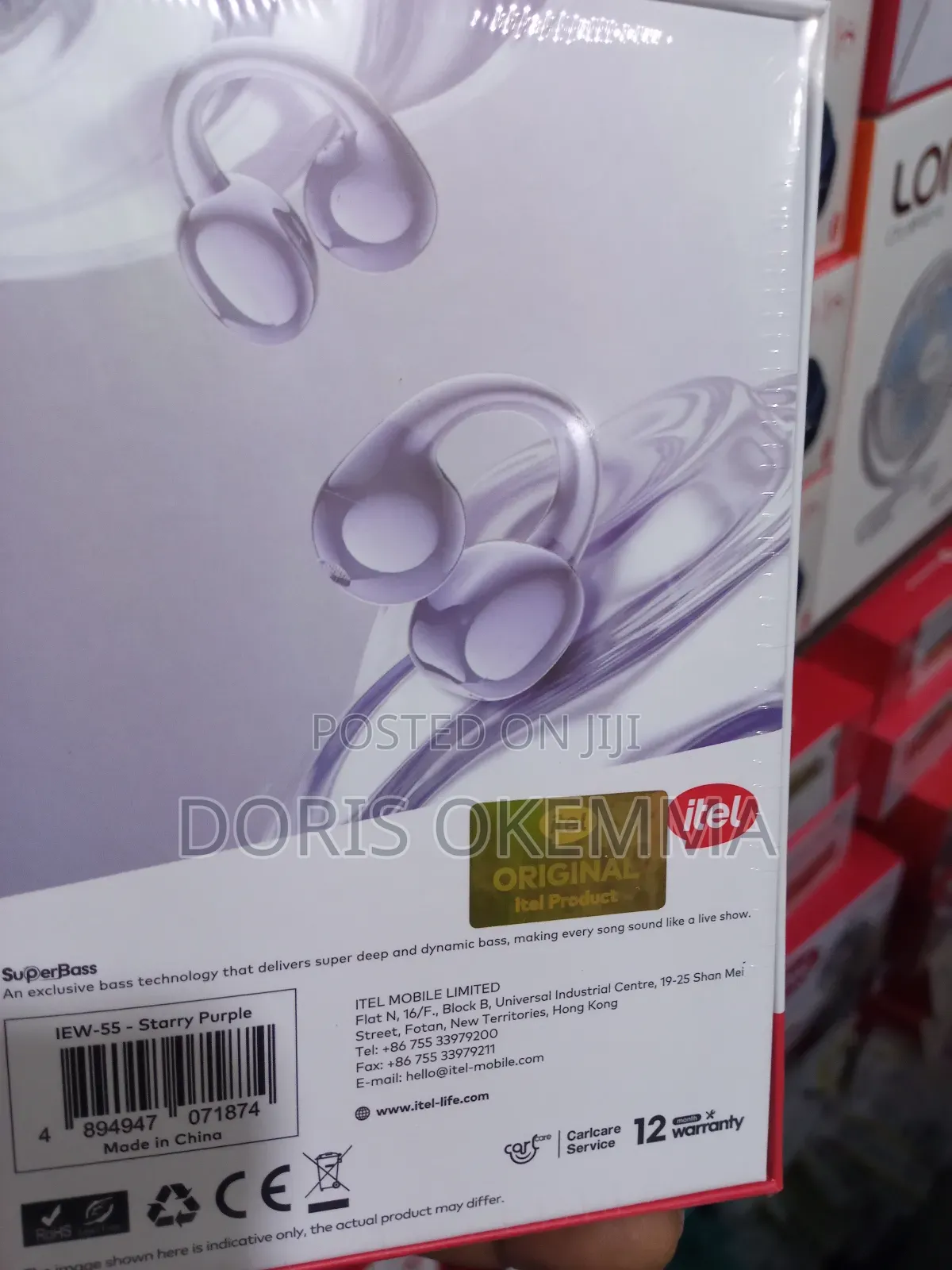 Itel Budsfit 5 Open-Ear True Wireless Earbuds – C-Bridge Design, 32h
