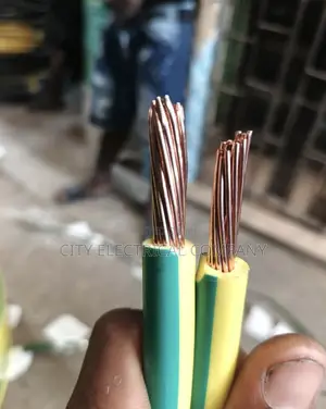 25mmx1core Nigerchin Act Wire Green and Yellow