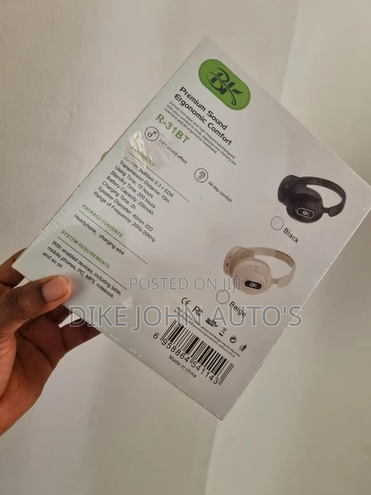 Bk R-31bt Headset
