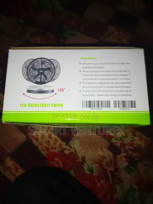 Iwin Rechargeable Rotating Table Fan