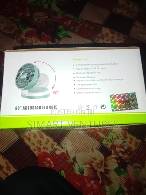 Iwin Rechargeable Rotating Table Fan
