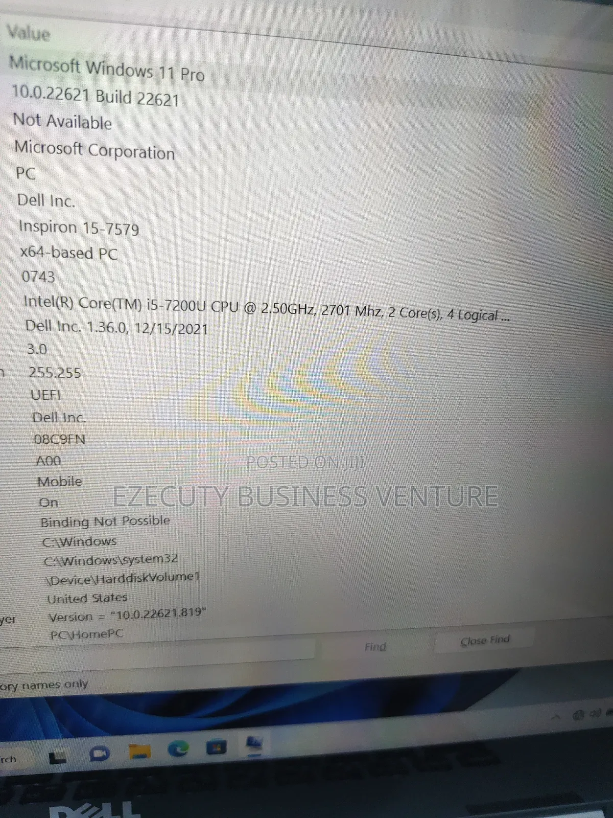 Laptop Dell Inspiron 15 8GB Intel Core i5 SSD 256GB