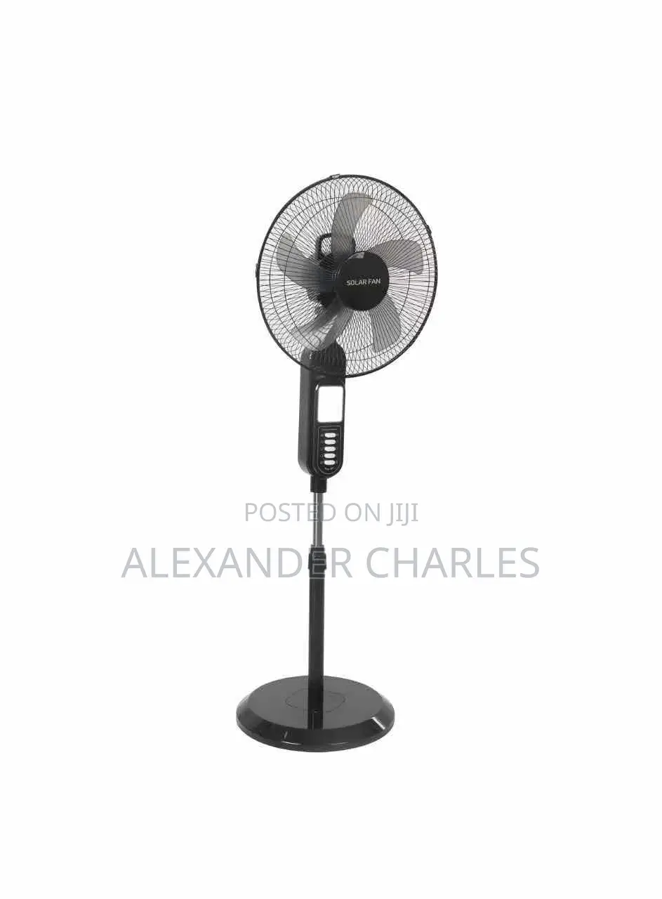 16 Inch Solar Rechargeable Fan With Solar Panel