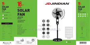 16 Inch Solar Rechargeable Fan With Solar Panel