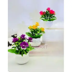 Artificial Plants Bonsai Small Tree Pot Plant Potted -3units