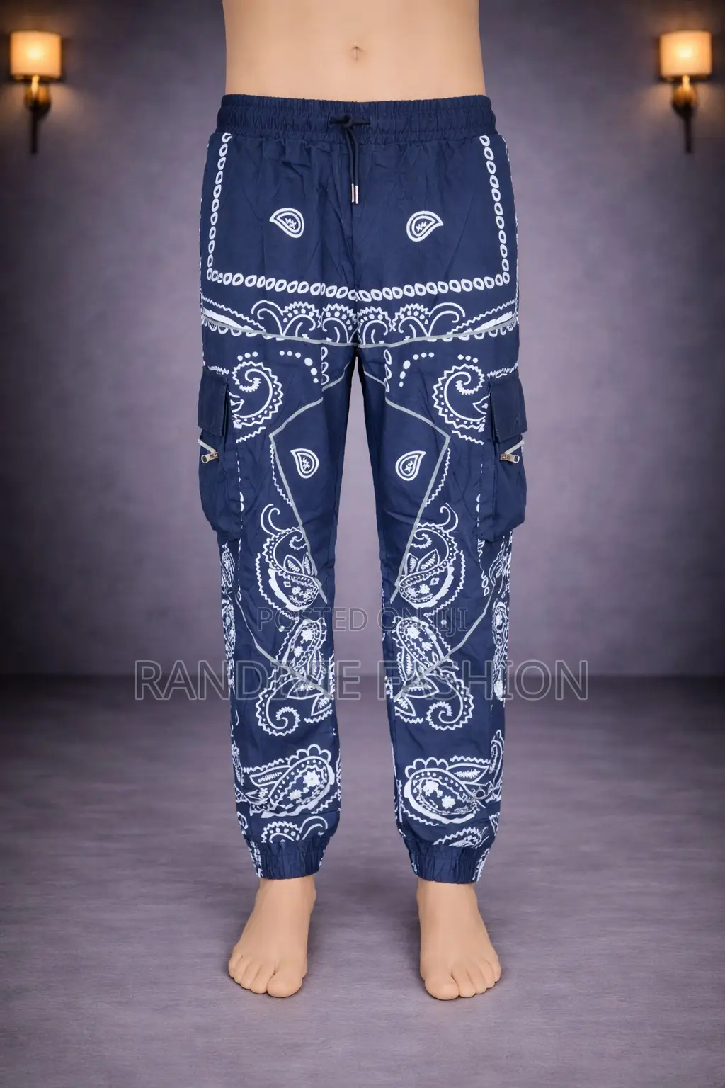 African Lion Cargo Trousers [Navy Blue]