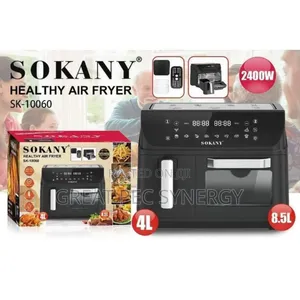 12.5 Liters Sokany Air Fryer Dual Door (4l & 8.5l)