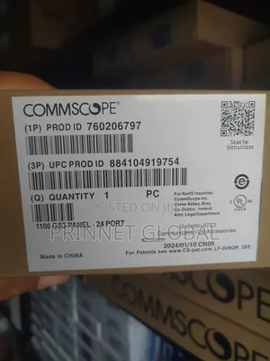 24p Cat6 Commscope Patch Panel