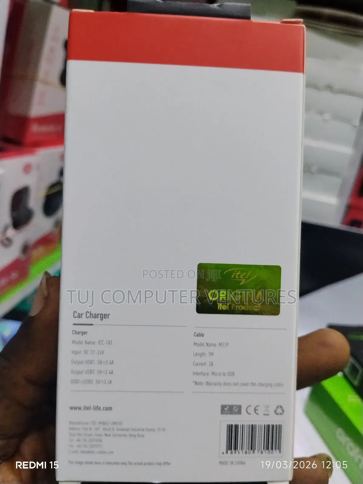 Itel Car Charger