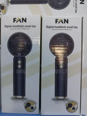 Digital Handheld Small Fan - Mini Rechargeable