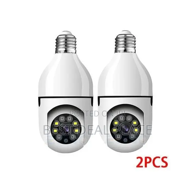 Wifi Ip Mini Camera E27 Bulb Security Surveillance Smart Cctv Ir Light