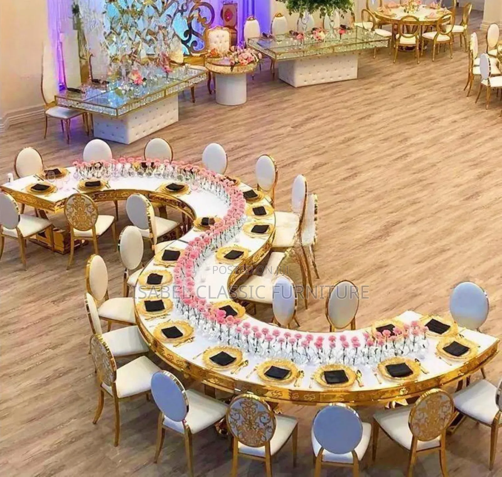 Luxury S Shape Vip Event Table Available Now by 24 Seaters
