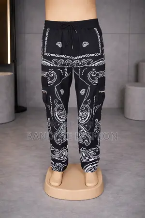 African Lion Cargo Trousers [Black]