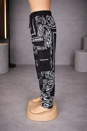 African Lion Cargo Trousers [Black]