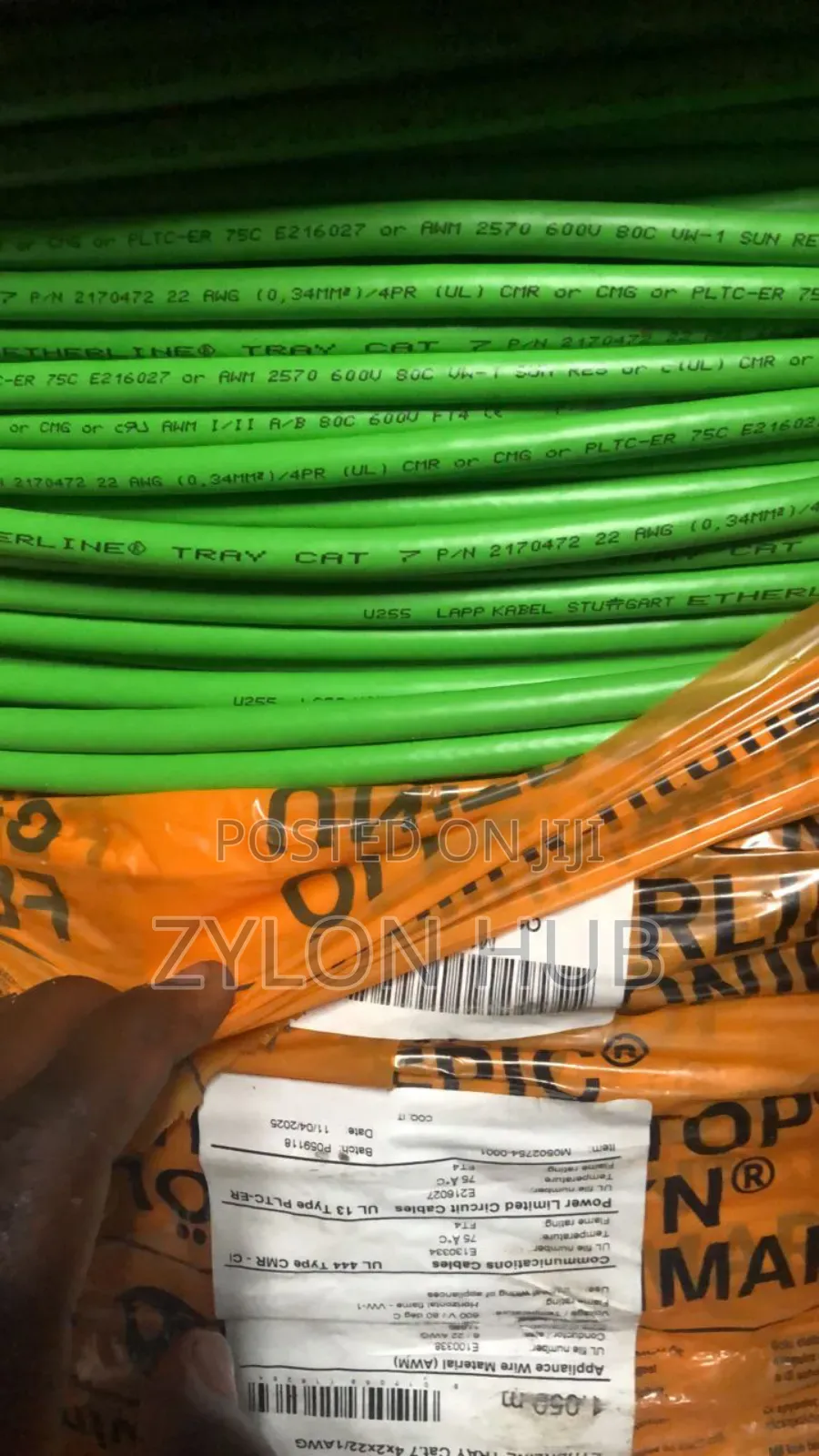 Etherline Tray Cat 7 Cable