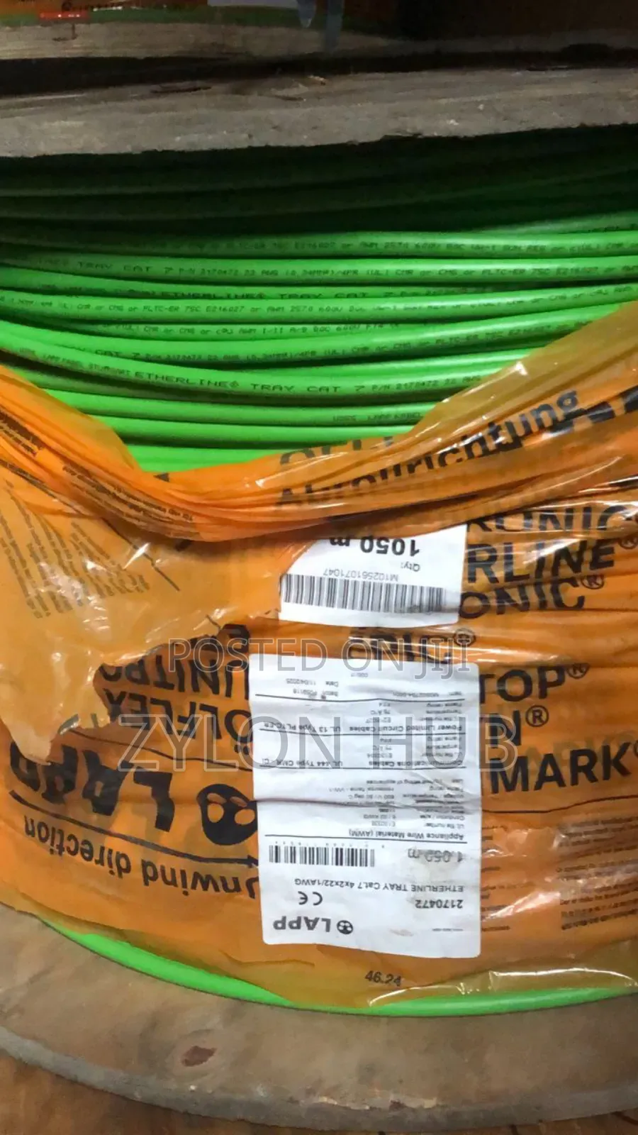 Etherline Tray Cat 7 Cable