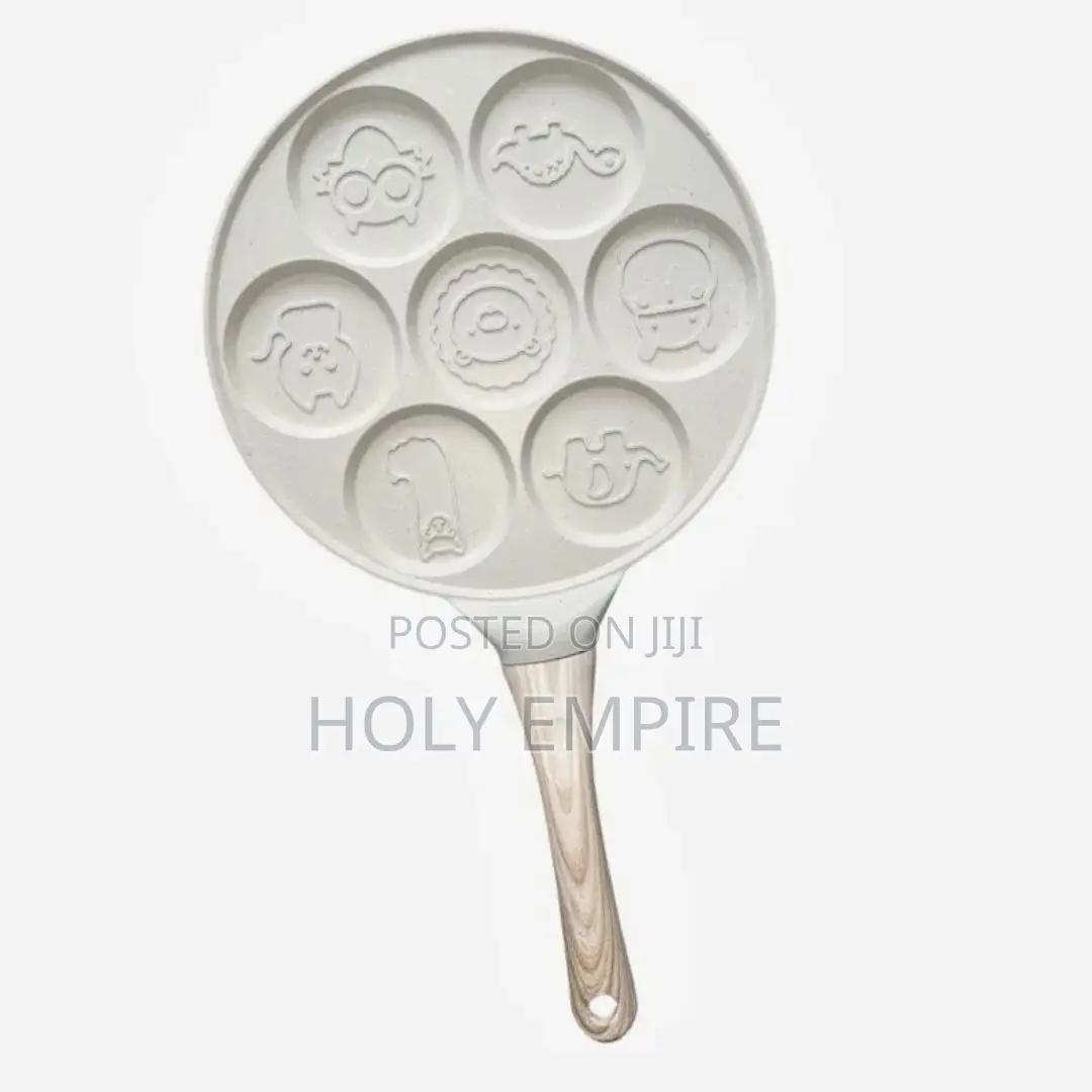 Seven-Hole Breakfast Frying Pan Animal Face Design Multi-Function