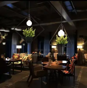 Art Decor Creative Potted Hanging Garden / Cafe Dropping Light