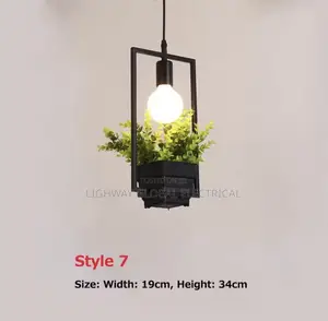Art Decor Creative Potted Hanging Garden / Cafe Dropping Light