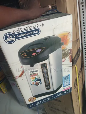 Crown Star Airport Kettle 6 Litrs With 2 Years Warranty
