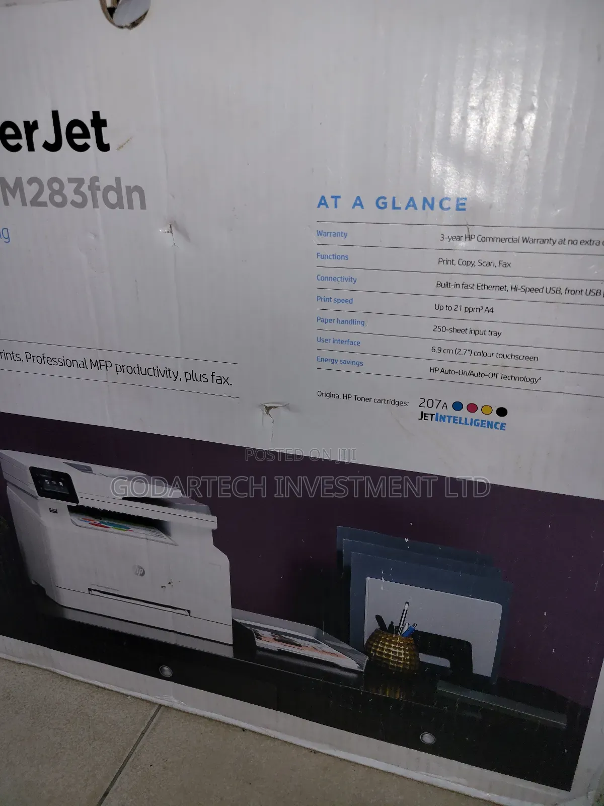 Hp Laserjet Printer Mfp 283fdn