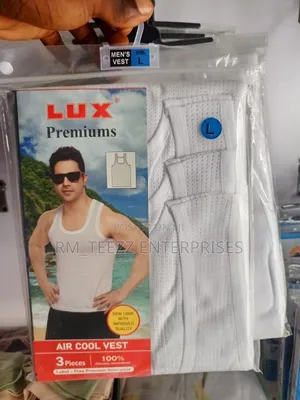 3in1 Lux Premium Air Cool Men's White Singlet