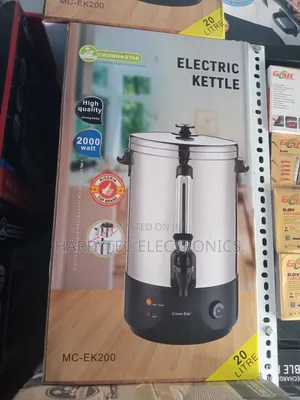 Crown Star Electric Kettle 20 Litrs With 2 Years Warranty