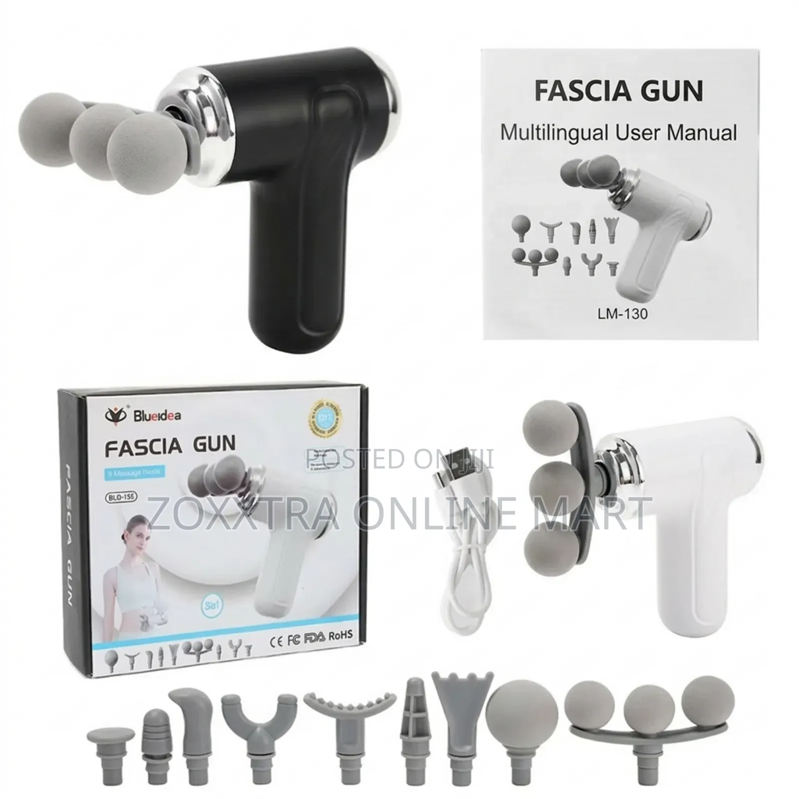 11features Blue Idea Fascial Gun