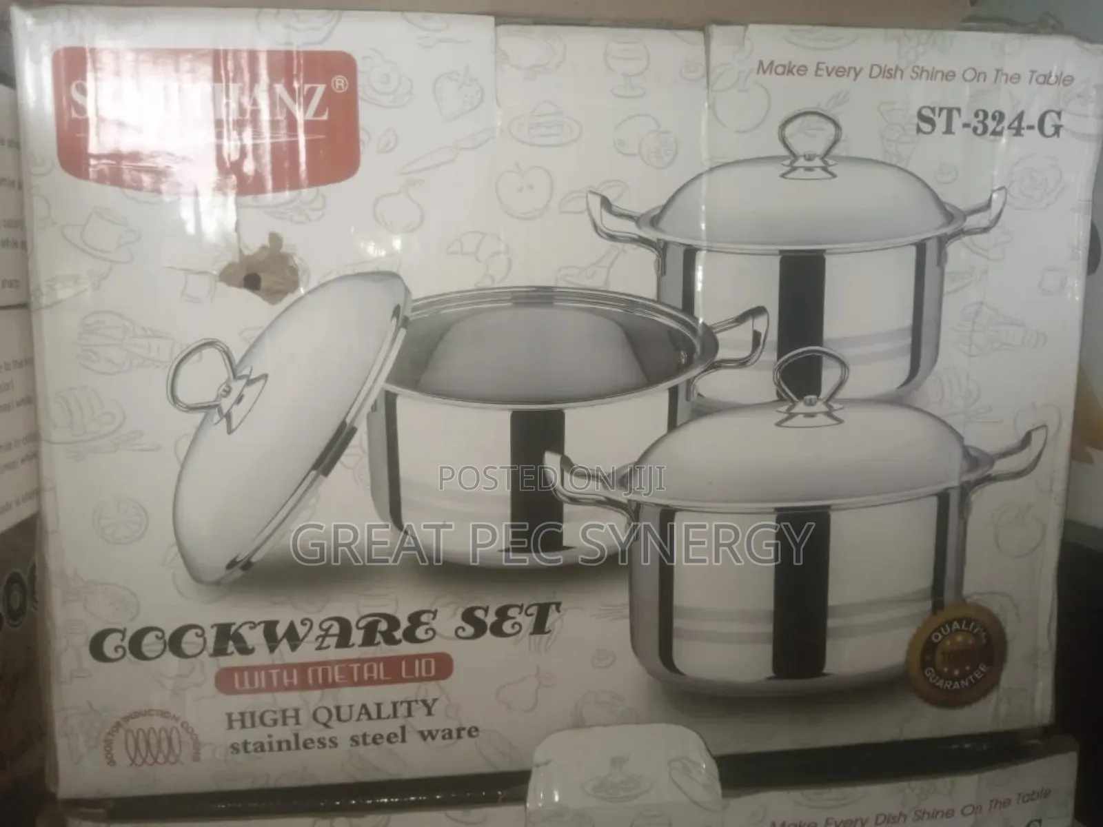 3 Sets Stainless Cookware Set - St 324