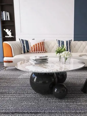 Modern Center Table With Marble Top