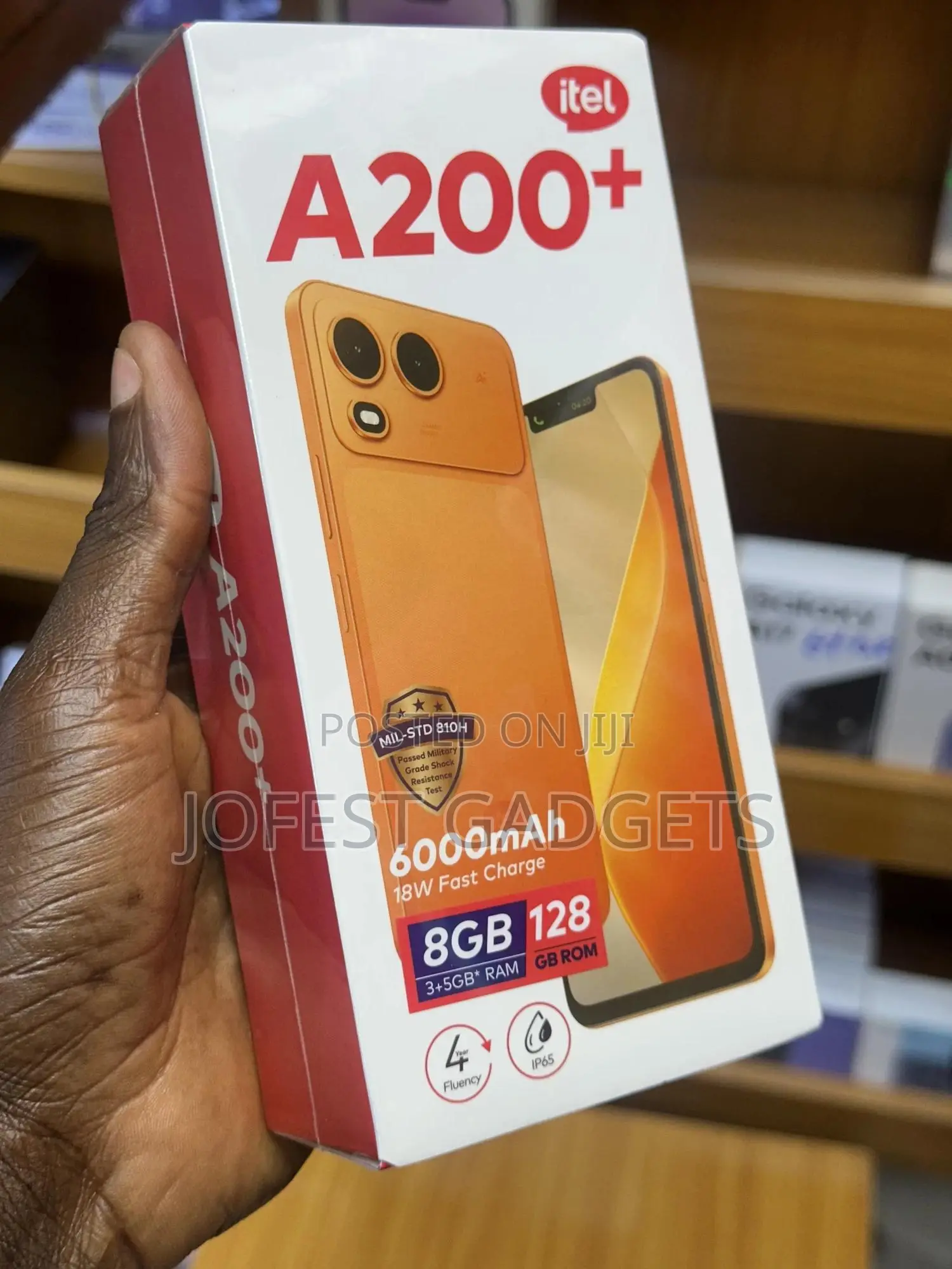 New Itel A200+ 128 GB Black