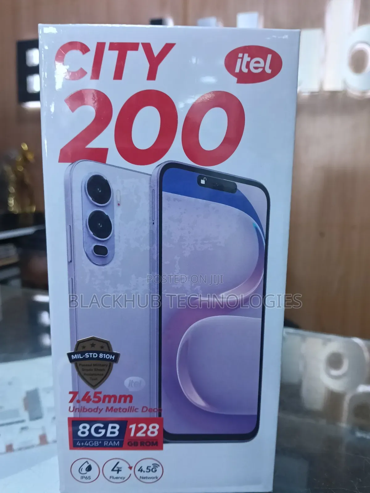 New Itel City 200 128 GB Black