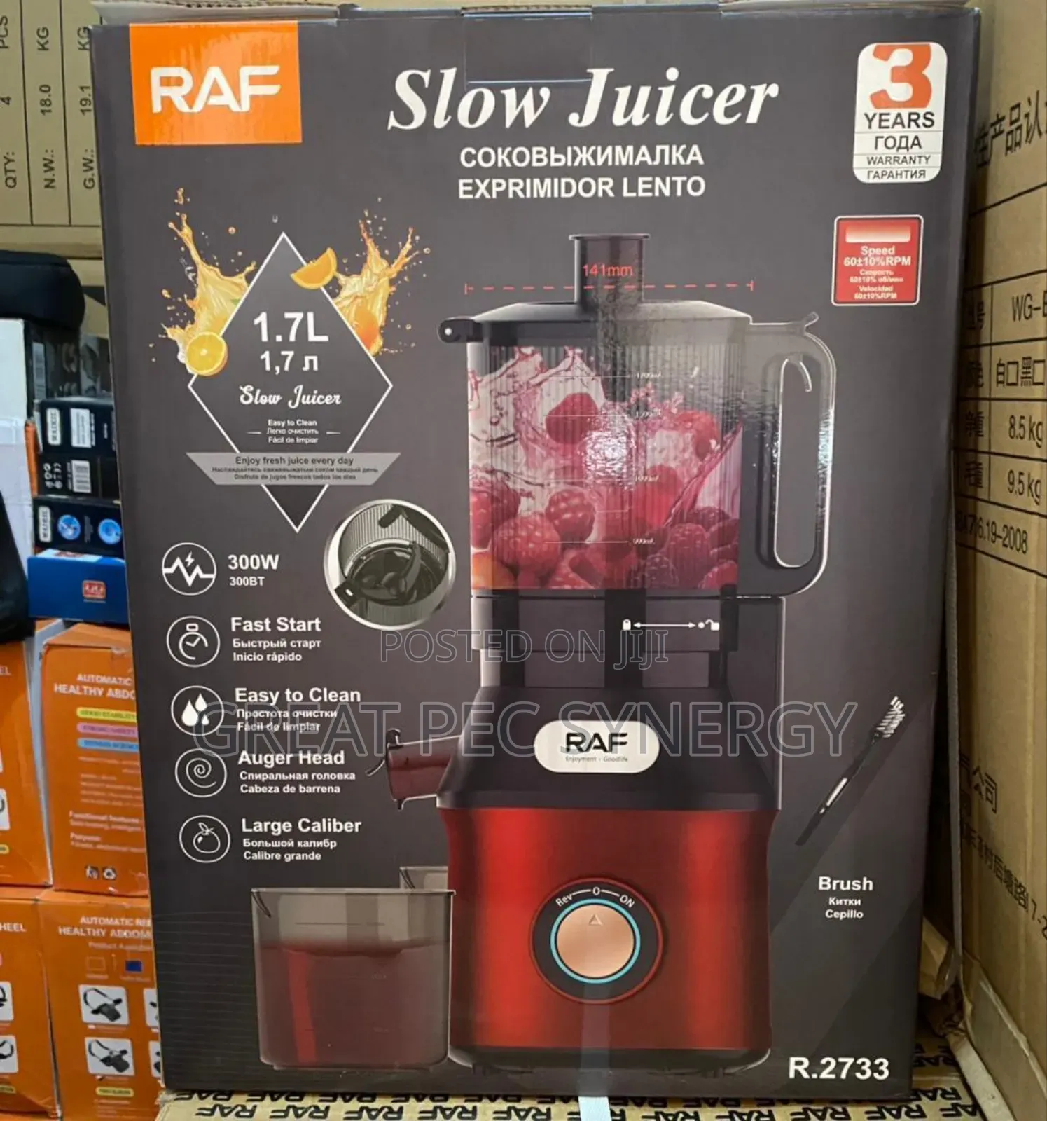 Raf Slow Juicer - Large Capacity