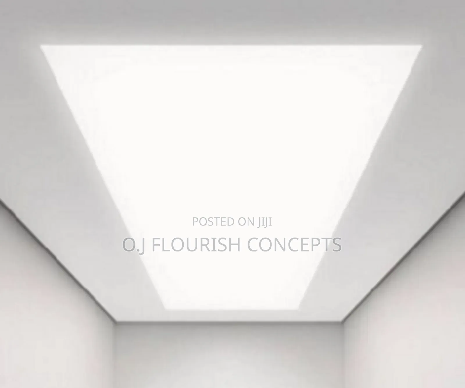 White Square Translucent Stretch Ceiling