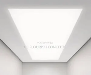White Square Translucent Stretch Ceiling