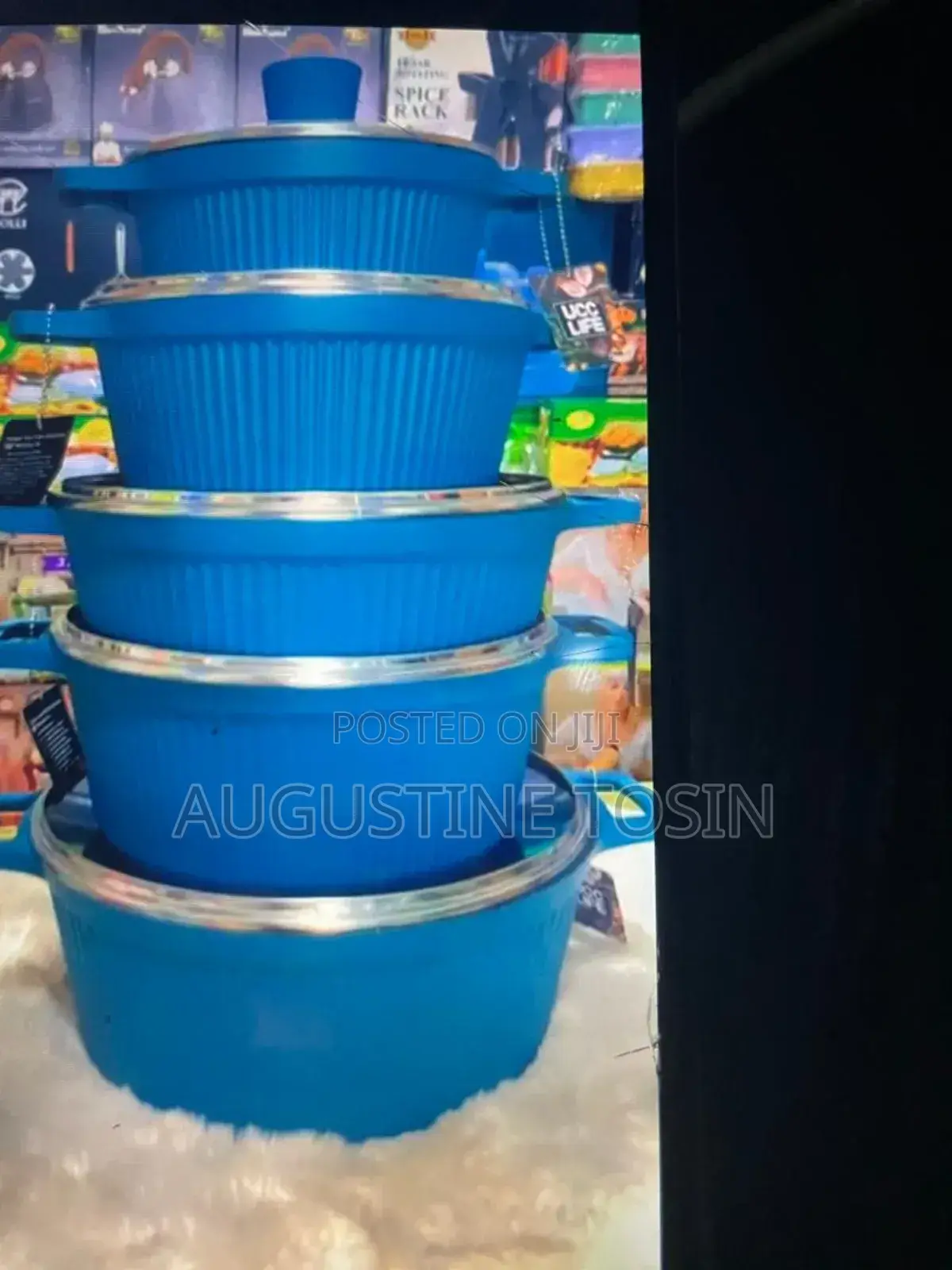 Blue Granite Pot of Sets