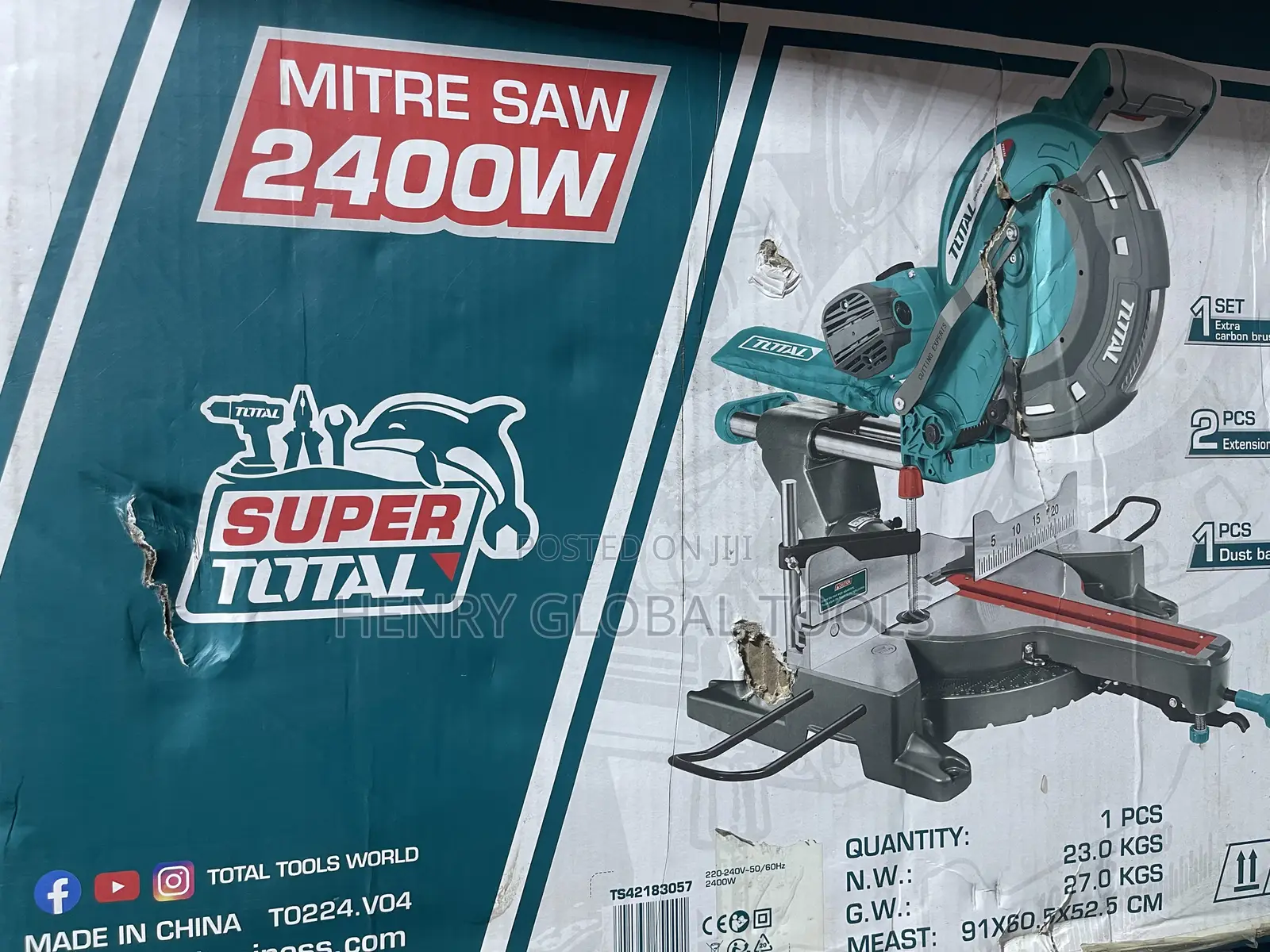 2400w Total Industrial Sliding Mitre Saw Machine