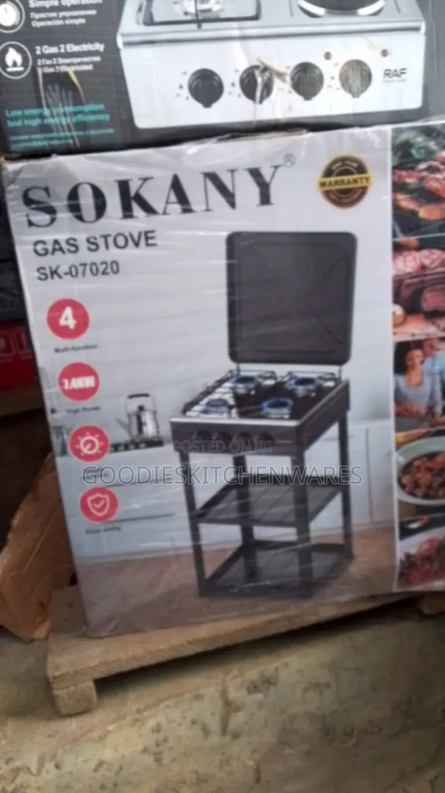 Sokany Two Step Gas Burner With Rack