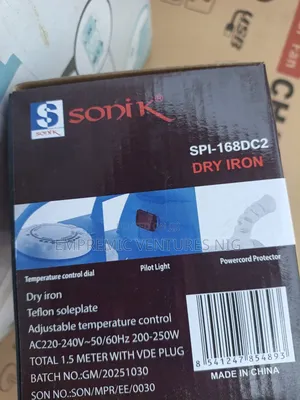 Sonik Lron Ac/Dc Pressing Solar Lron