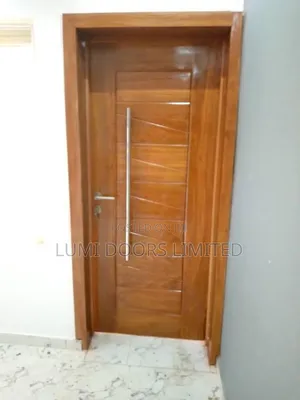 Hardwood Security Door With Handles
