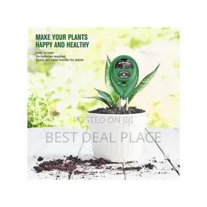 Soil Ph Meter 3-in-1 Soil Tester Moisture, Light, Hydroponics Analyzer