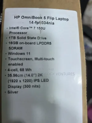 New HP OmniBook 5 Flip 14-fp0023dx 16GB Intel Core Ultra 7 SSD 1T