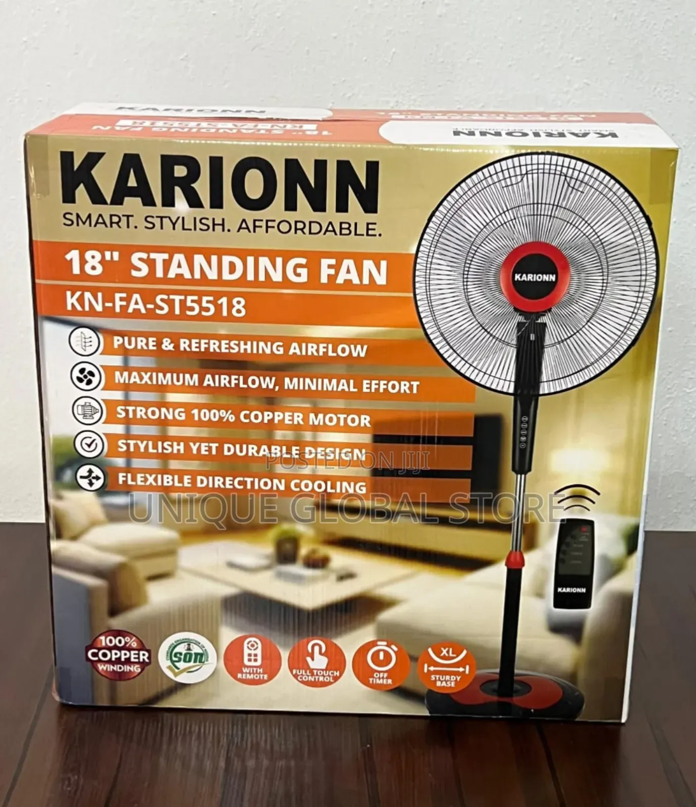 Karionn Standing Fan 18 Inches